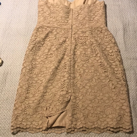 David’s Bridal nude/mauve lace dress. Fully lined - Picture 5 of 8